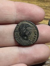 STUNNING 300s AD Follis Constantius II Roman Empire Ancient Old Coin Gladiator 
