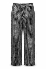 atmoshere Womens Trousers Size 12 Black Geometric W30 L28