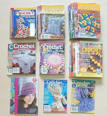 Lot of 50 Annie's Crochet Quick & Easy Crochet Pattern Booklets (Assorted)
