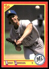 Randy Johnson 1990 Score #415 Mariners MLB READ FREE SHIPPING AutographDen