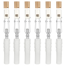 6 Sets E12 Chandelier Socket, Candelabra Socket Replacement, Adjustable Height C