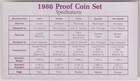 Rare Old 1986 US Mint Coin Collection QUALITY PROOF Set Collectible Display Case — photo 3