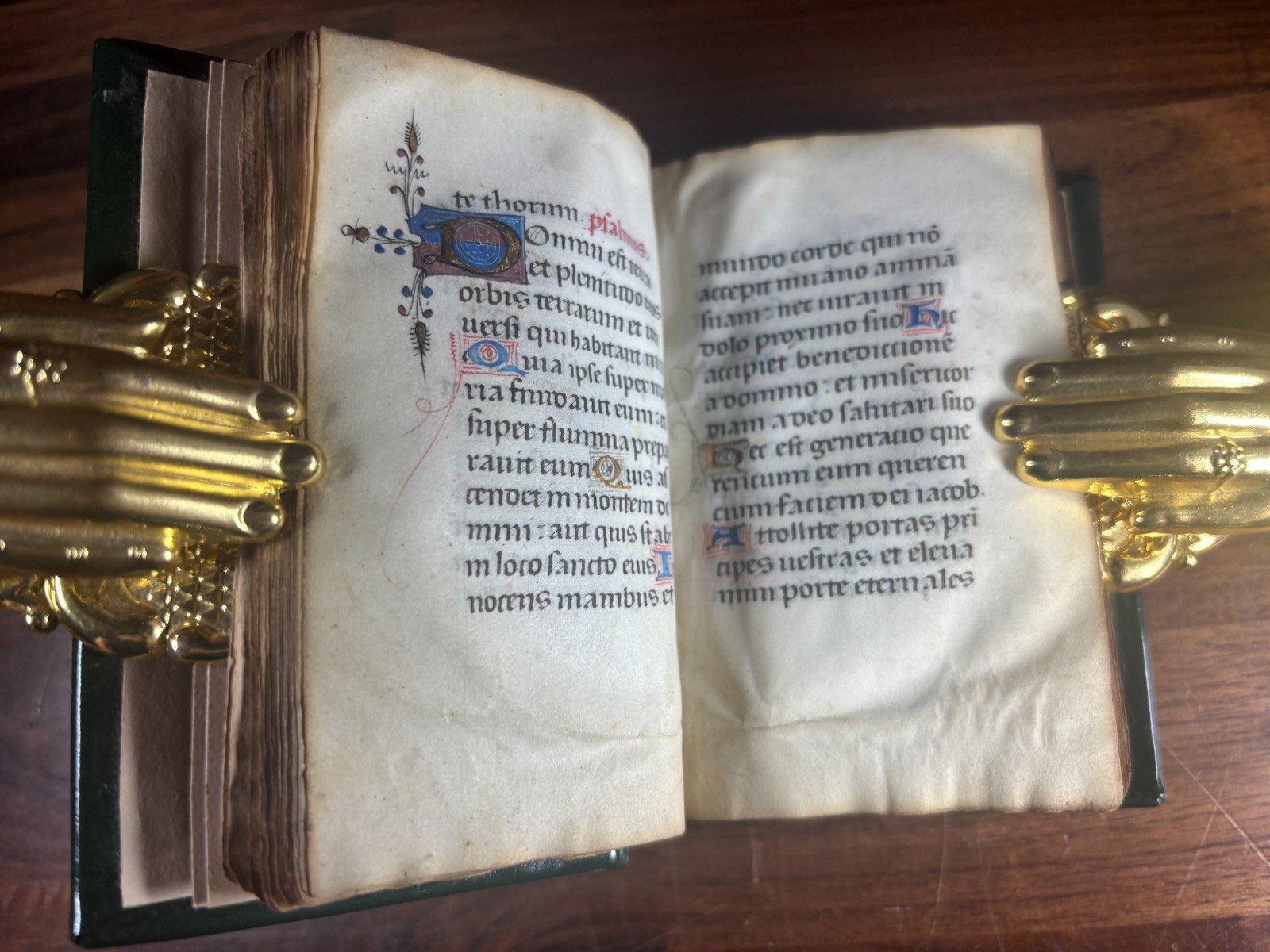 Medieval Illuminated Manuscript BOOK OF HOURS, c1430 Vellum Latin W/Slipcase