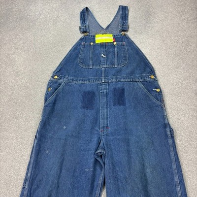 Dickies Latzhose Erwachsene 42x32 blau Latzhose Denim Arbeitskleidung Hi-Vis Herren