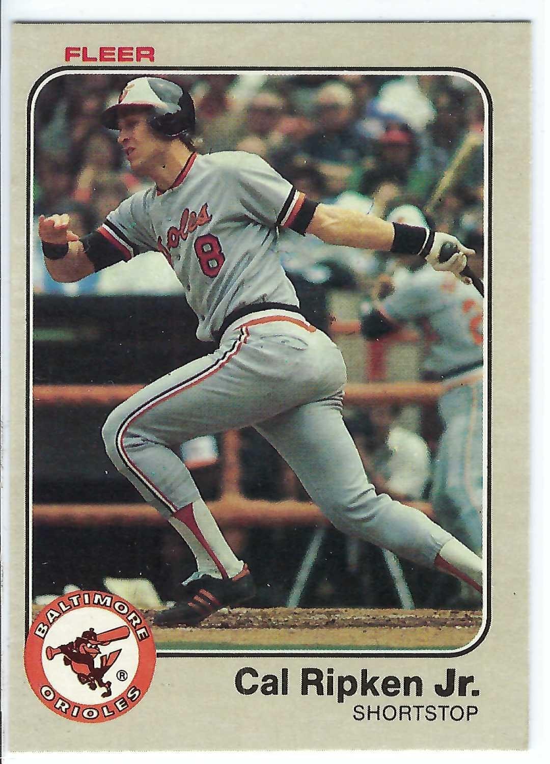 1983 FLEER BALTIMORE ORIOLES CAL RIPKEN JR CARD # 70