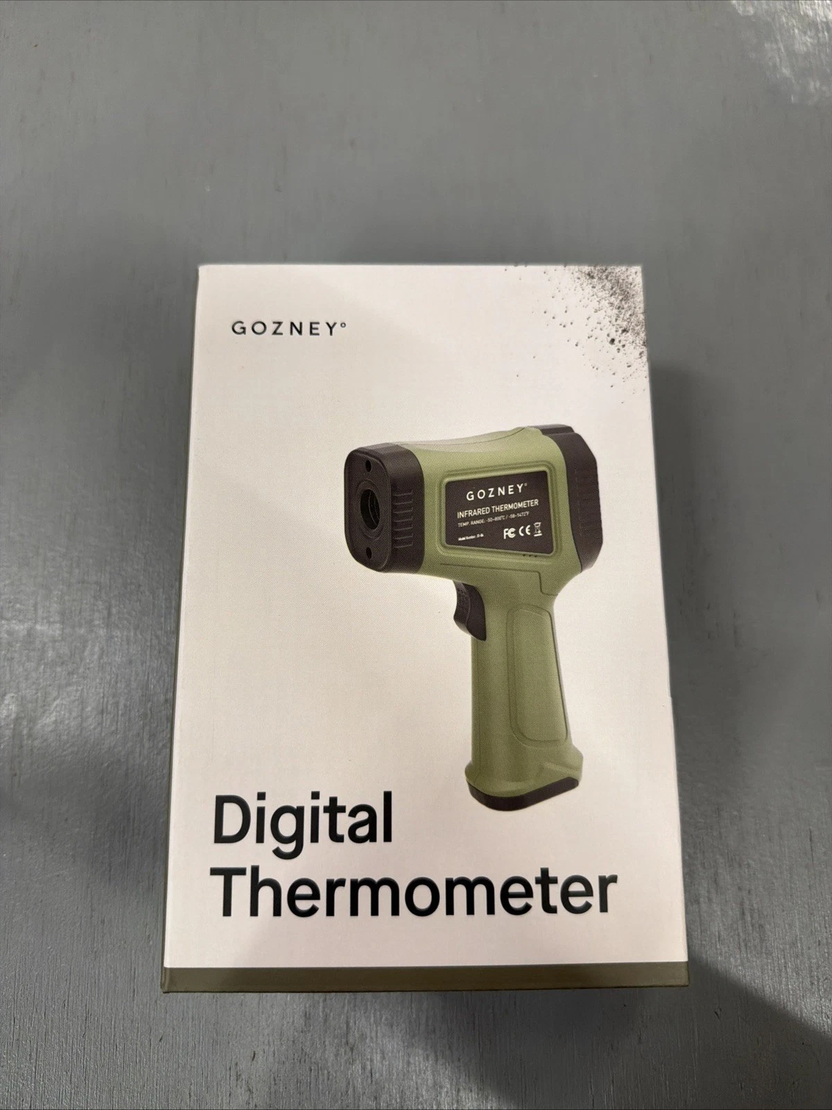 Gozney Infrared Thermometer Builtin Laser Thermometer with LED Screen 9V Ba...