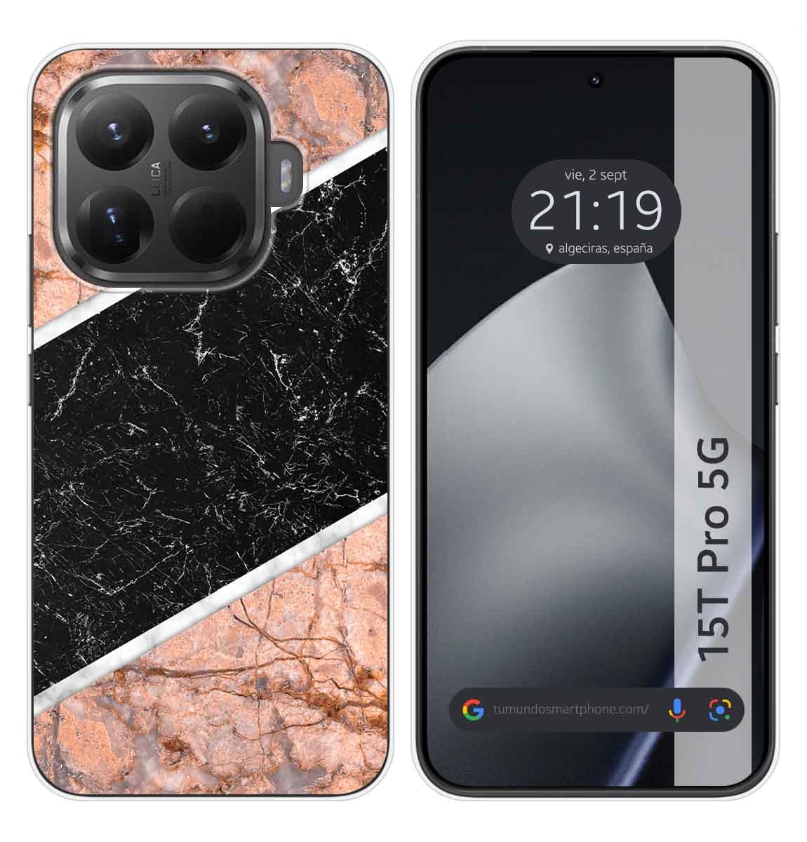 Custodia In Silicone Per Xiaomi 15T Pro 5G Design Marmo 07 Disegni