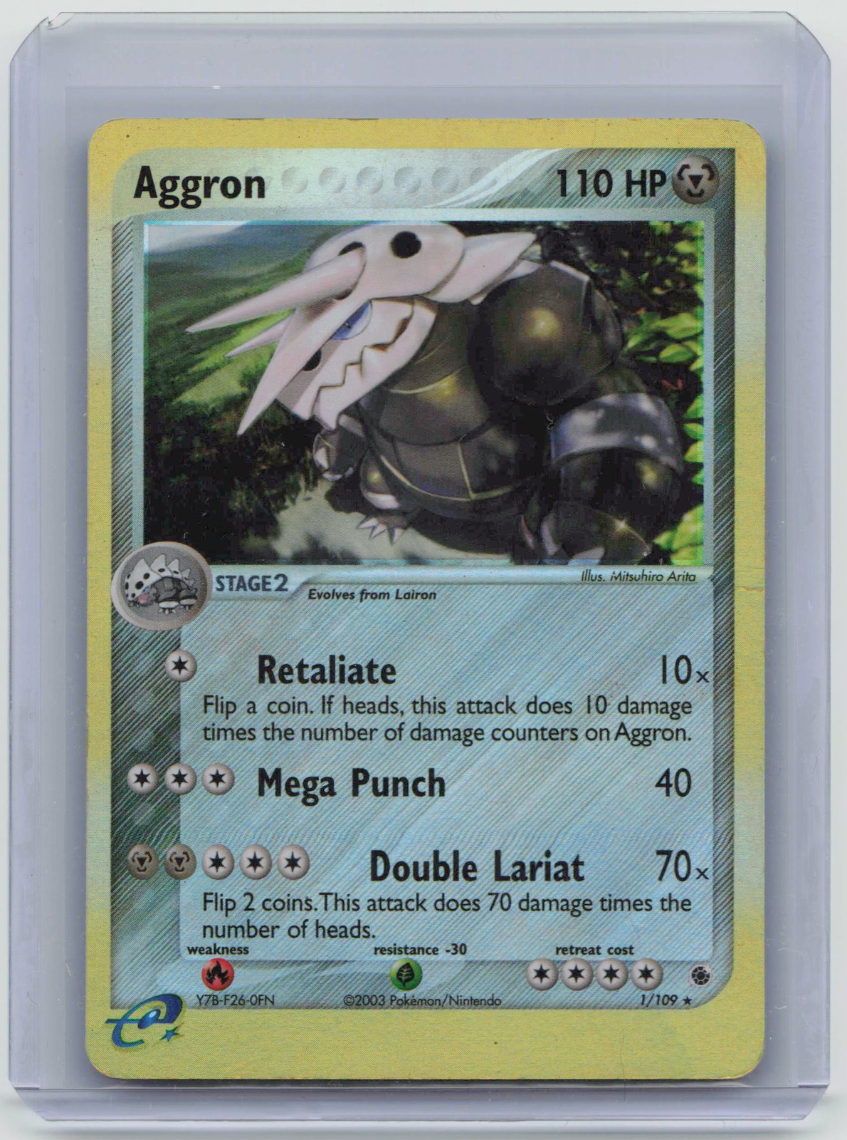 Pokémon TCG - Aggron - 1/109 - Holo Rare - Ruby and Sapphire (e-Series) - HP