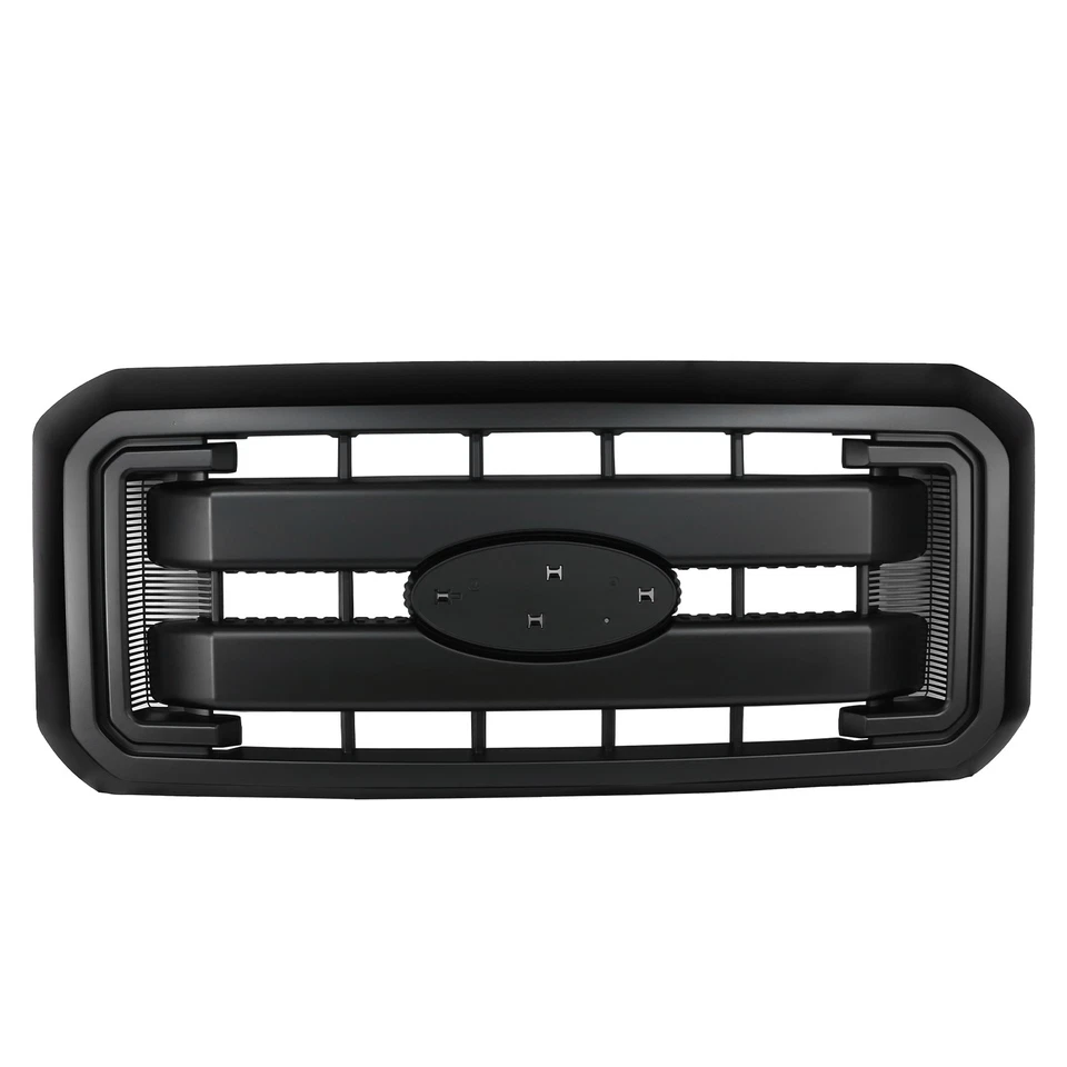 Parrilla superior delantera negra mate para Ford F250 F350 F450 F550 Super Duty 2011-2016 Foto 3 de 4