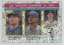 2025 Topps Heritage Chrome Silver Sparkle Refractor Seth Lugo Jose Berrios 3v8