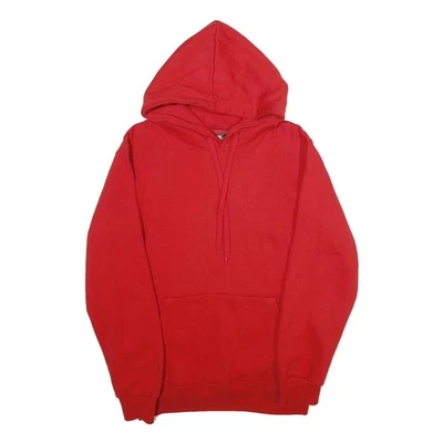 FP142 Sudadera Capucha Hombre Roja M Mezcla Algodón Con Cordón Bolsillo - Imagen 1 de 4