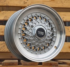 4X 13" BBS RS Slant style 4X100 deep dish 6J ET25 wheels for VW HONDA NISSAN