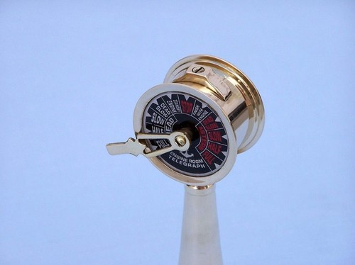 Telégrafo de latón para sala de máquinas RMS Titanic ESPECIAL PARA COLECCIONISTAS - Imagen 8 de 10