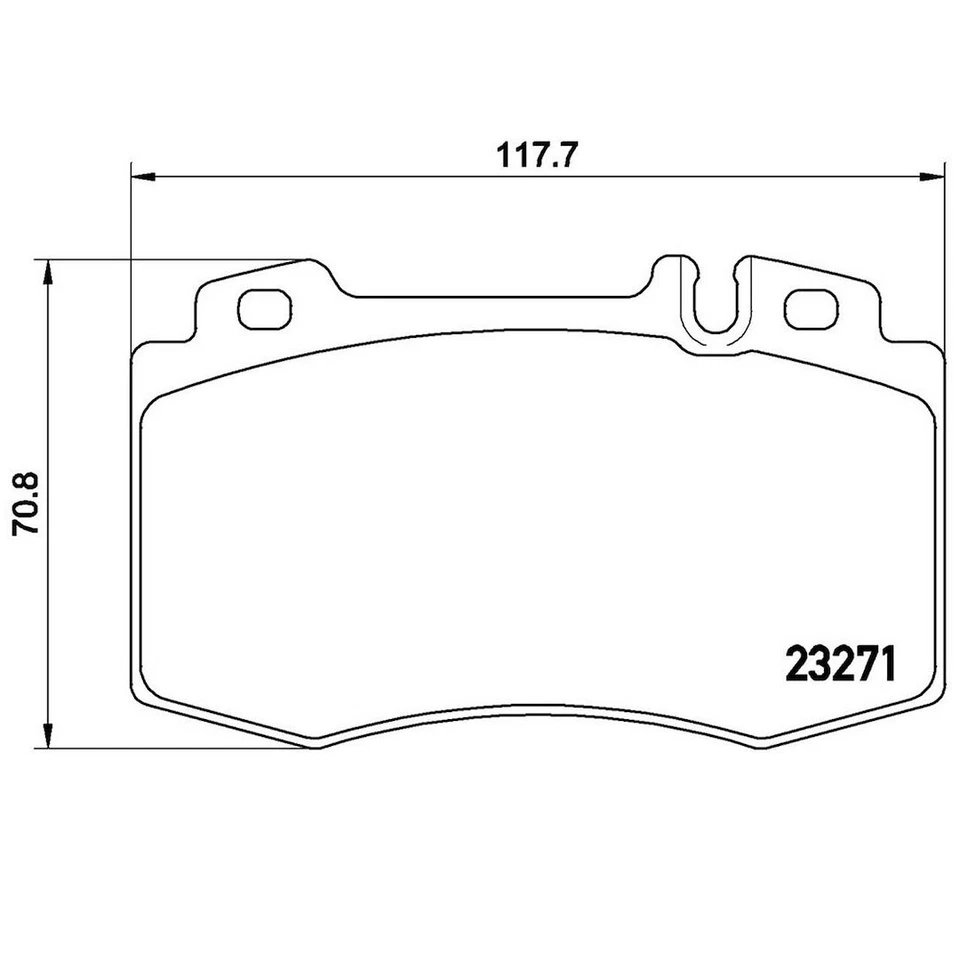 Brembo Front Low Metallic Brake Pads for 2003 2004 2005 2006 Mercedes-Benz S500 - Image 4 of 4