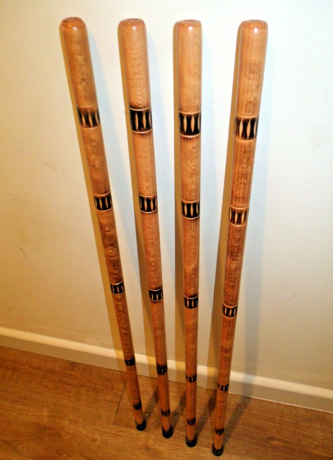 Walking Stick Shafts Stickmaking Prepared Cane Carved Flamed Shanks