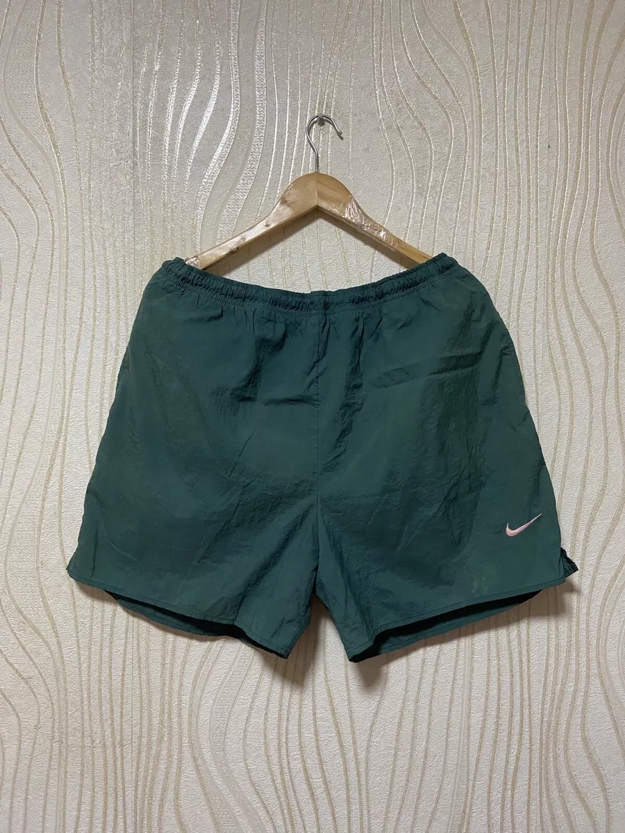 NIKE VINTAGE SHORTS 90s sz XL MEN GREEN POCKETS