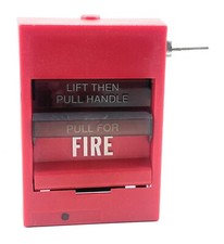 EST 278B-1120 Non-coded Manual Pull Station Fire Alarm Box Single Pole With Key