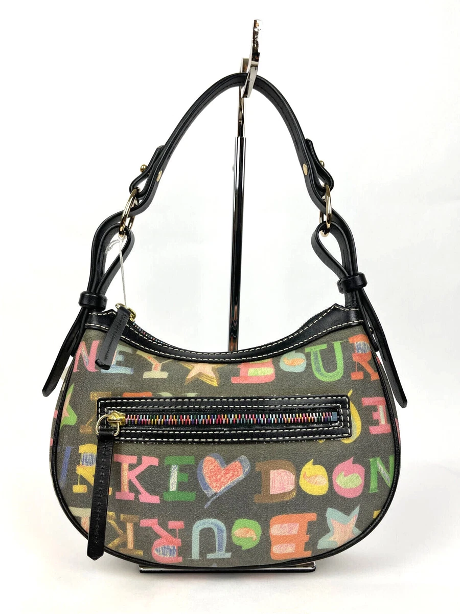 New Dooney u0026 Bourke Graffiti Doodle Crayon Shoulder Handbag | eBay