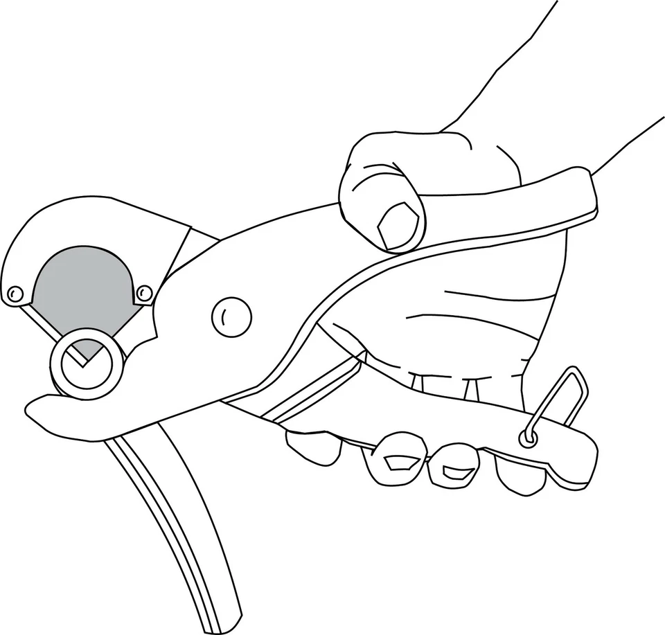 LISLE 11420 HVAC/R Calentador Manguera Línea de Combustible Flexible Manguera Cortador hasta 10/4" Foto 2 de 2