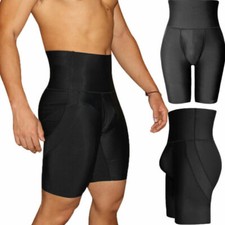 Men High Waist Compression Boxer Shorts Belly Slim Girdle Pants Body Shaper US