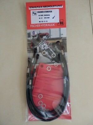 GL 1000 Goldwing GL1 GL2  STAHLFLEX vorne & hinten SCHWARZ ABE brake hose A151