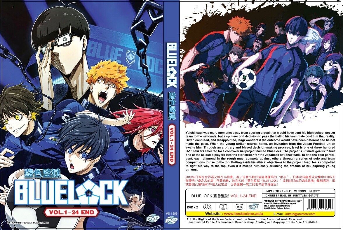 DVD BLUELOCK Episode 1-24END English Dubbed All Region FREESHIP