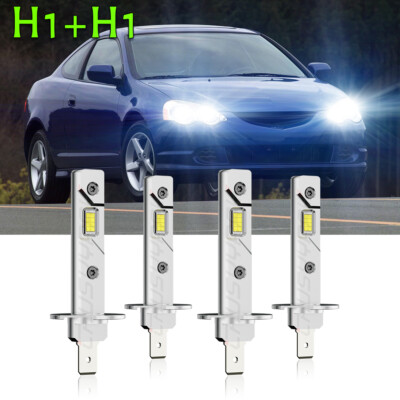 For Acura RSX 2002 2003 2004 4x H1 LED Headlight Globes High & Low Beam