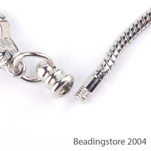 Bases de pulsera de estilo europeo de 12 cuerdas 7,87" cadena de serpiente broche de langosta artesanal 3 mm - Imagen 3 de 4