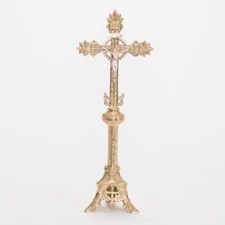 Traditional Polished Brass 20" Church Altar Cross #162 Chalice Co.