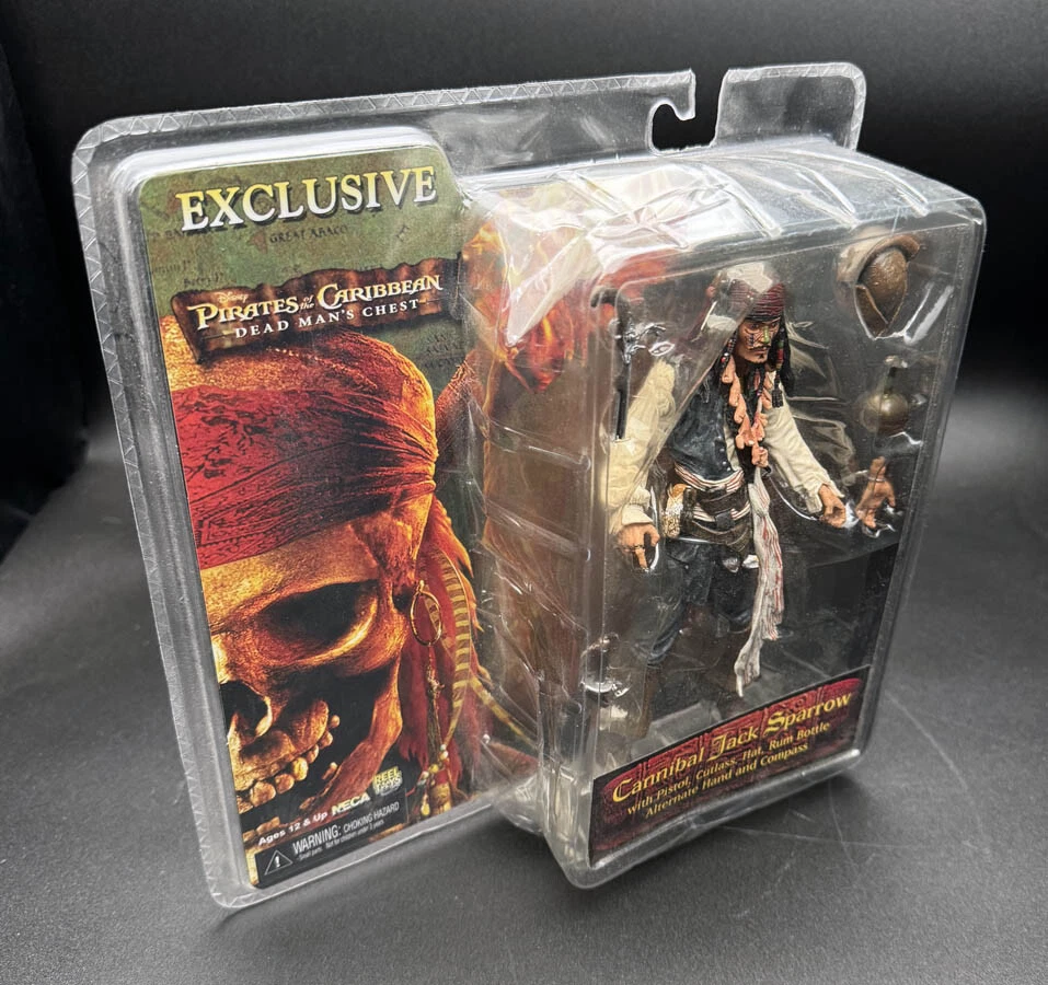 Jack Sparrow NECA SDCC 2006 Exclusive 7" Cannibal Pirates of the Caribbean NIP - Image 2 of 4