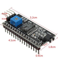 2PCS IIC I2C TWI SP   I Serial Interface Board Module Port For Arduino 1602LCD