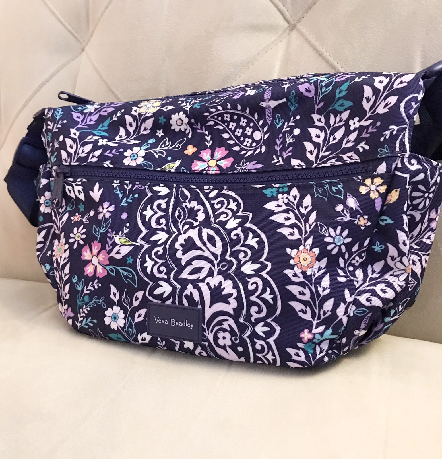 Vera Bradley Belle Paisley Reactive On The Go Shoulder Bag | eBay