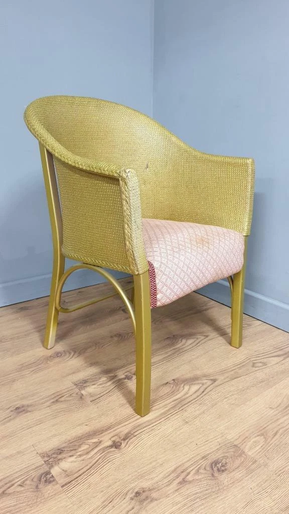 Gold wicker chair deals