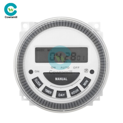 AC 250V LCD Digital Electronic Timer Programmable Cycle Time Controller Switch