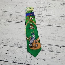 Vintage Looney Tunes Mania Tie 1993 Bugs Bunny Baseball Taz Melvin