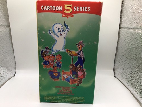 Cartoon 5 Series Superman Casper Three Bears Old McDonald Three Little Pigs VHS - Imagen 2 de 7