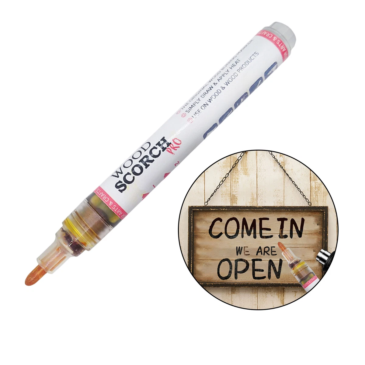 DIY Wood Burning Charring Pen Scorch Wood Burned Markers