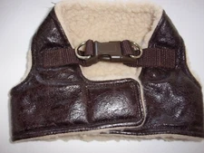 step-in faux LEATHER Body Harness Vest XS M L XL New Pet Dog no choke free Large