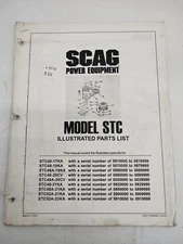 Scag Power Equipment Model STC Illustrated Parts List 06047