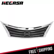 Front Bumper Grille Upper Grill Assembly Chrome For 2013 2014 2015 Nissan Altima