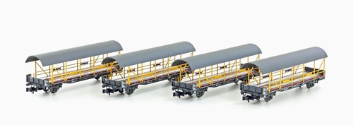 Hobbytrain N LC 96010 4ER AUTOVERLADEZUG, Zwischenwagen zu LC96009, BLS Autoverl | Zustand: Neu
