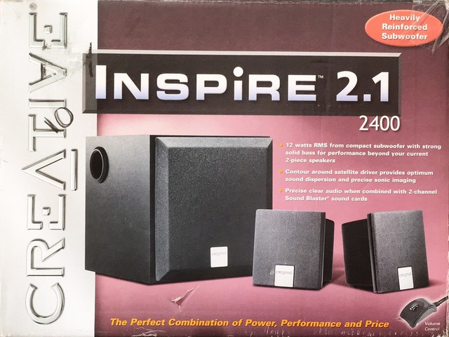 Creative Inspire 2400 2 1 Computer Speakers Barely Used For Sale