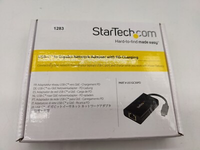 StarTech.com USB-C auf Gigabit Netzwerk Adapter mit PD 2.0 - USB 3.1 Typ-C 1Gbit