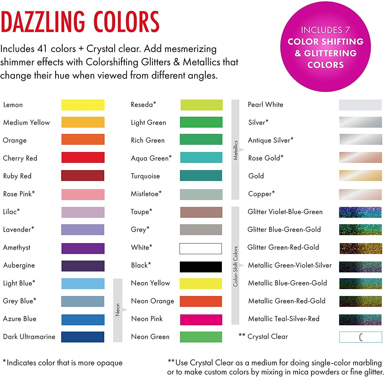 Marabu Easy Marble Paint Set 42 Color Marbling Paint Kit for Hydro