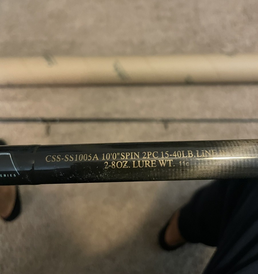 Cabelas Salt Striker Saltwater Surf Spinning 10 Foot Fishing Rod 2