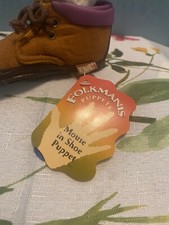 Folkmanis Mouse in a shoe Puppet RARE