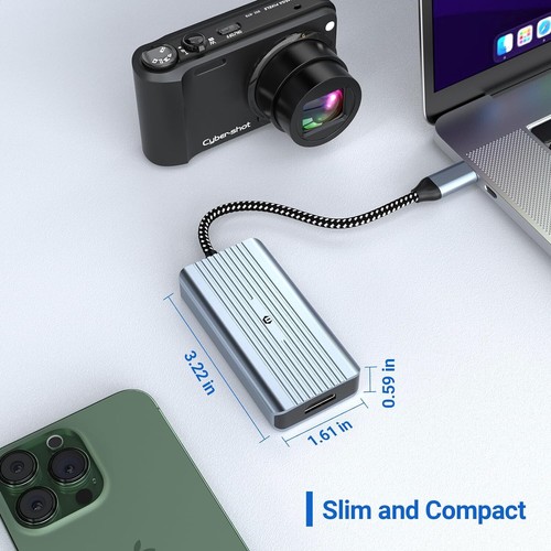 Hub USB Type-C 4 en 1, double écran 8K, 1 x HDMI, 1 x DisplayPort, 2 x USB - Photo 4/7