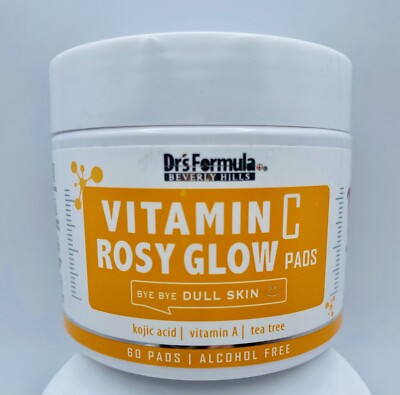 Vitamin C Rosy Glow 60 Pads Remove Impurities Nourishing Moisturizing Skin