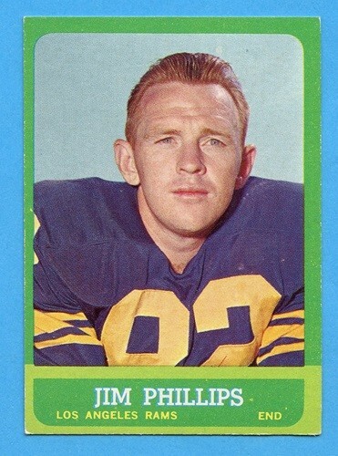 1963 TOPPS # 41 JIM PHILLIPS LOS ANGELES RAMS EX+ FREE SHIPPING | eBay
