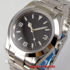 40mm BLIGER black dial sapphire glass PT5000 Japan NH35A automatic mens watch